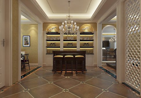 青島歐式效果圖_城陽萬科玫瑰里獨棟別墅裝修設計風格/報價