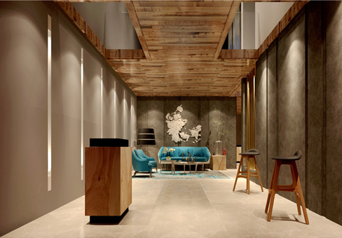 青島酒店效果圖_酒店/賓館/民宿新中式裝修設計風格/報價